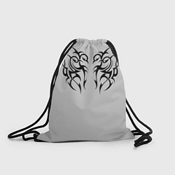 Рюкзак-мешок Скандинавские узоры, цвет: 3D-принт