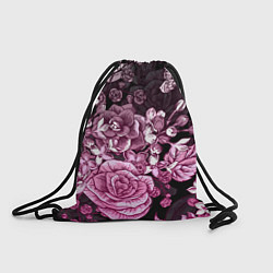 Рюкзак-мешок РОЗЫ ROSES БАБОЧКИ, цвет: 3D-принт