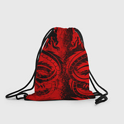 Рюкзак-мешок BLACK RED DRAGONS TATOO, цвет: 3D-принт