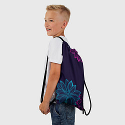 Рюкзак-мешок Красочные Цветы, цвет: 3D-принт — фото 2