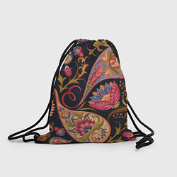 Рюкзак-мешок РОСПИСЬ ЦВЕТАМИ, цвет: 3D-принт
