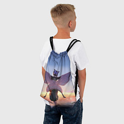 Рюкзак-мешок КЛИНОК РАССЕКАЮЩИЙ ДЕМОНОВ, цвет: 3D-принт — фото 2