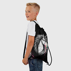 Рюкзак-мешок ЕДИНОРОГ UNICORN RAINBOW, цвет: 3D-принт — фото 2