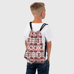 Рюкзак-мешок Русские народные узоры, цвет: 3D-принт — фото 2