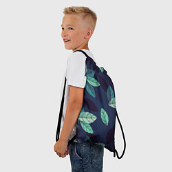 Рюкзак-мешок Текстура Листья, цвет: 3D-принт — фото 2