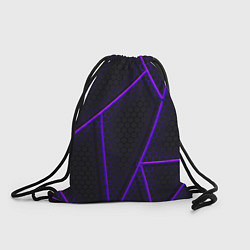 Рюкзак-мешок СОТЫ НЕОНОВЫЕ - ГЕОМЕТРИЯ, цвет: 3D-принт