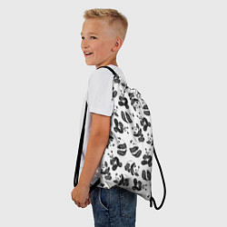 Рюкзак-мешок Акварельные панды паттерн, цвет: 3D-принт — фото 2