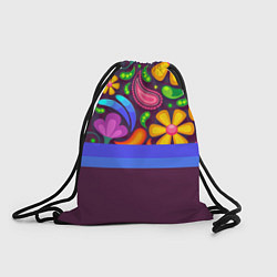 Рюкзак-мешок Мультяшные Цветы, цвет: 3D-принт