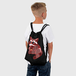 Рюкзак-мешок Сердитый енотик, цвет: 3D-принт — фото 2