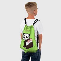 Рюкзак-мешок Святая панда, цвет: 3D-принт — фото 2