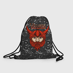Рюкзак-мешок Valheim красный викинг, цвет: 3D-принт