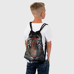 Рюкзак-мешок Цветной тигр, цвет: 3D-принт — фото 2
