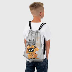 Рюкзак-мешок Cat and Robot ЛСР, цвет: 3D-принт — фото 2