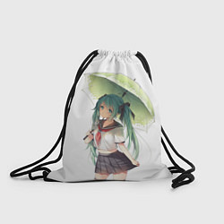 Рюкзак-мешок Девушка с зонтиком, цвет: 3D-принт