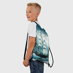 Рюкзак-мешок Парусник, цвет: 3D-принт — фото 2