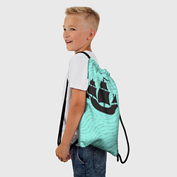Рюкзак-мешок Корабль, цвет: 3D-принт — фото 2