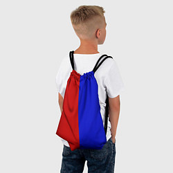 Рюкзак-мешок Красно-синий, цвет: 3D-принт — фото 2