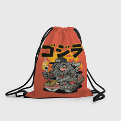 Рюкзак-мешок ГОДЗИЛЛА КУШАЕТ, цвет: 3D-принт