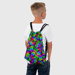 Рюкзак-мешок Неоновый папоротник, цвет: 3D-принт — фото 2