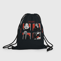 Рюкзак-мешок BLACKPINK Red and black, цвет: 3D-принт