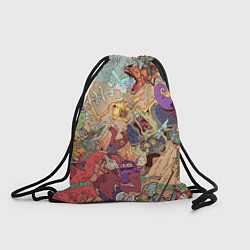 Рюкзак-мешок MONSTER WAR СЮРРЕАЛИЗМ, цвет: 3D-принт
