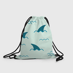 Рюкзак-мешок Плавники акул, цвет: 3D-принт