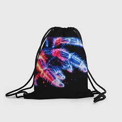 Рюкзак-мешок НЕОНОВЫЙ ПАУК, цвет: 3D-принт