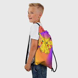 Рюкзак-мешок Пикачу капелька, цвет: 3D-принт — фото 2