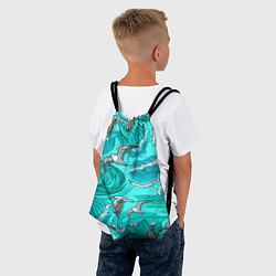 Рюкзак-мешок Чайки в море, цвет: 3D-принт — фото 2
