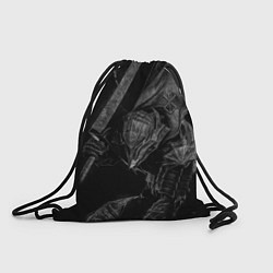 Рюкзак-мешок БЕРСЕРК черно - белый, цвет: 3D-принт