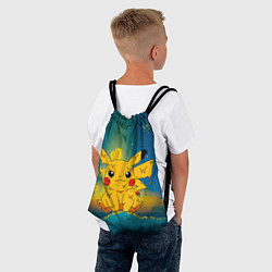 Рюкзак-мешок Жидкий Пикачу, цвет: 3D-принт — фото 2