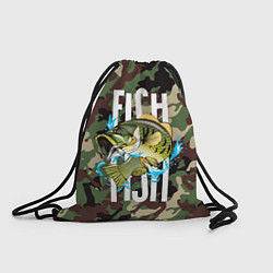 Рюкзак-мешок Рыблака камуфляж, цвет: 3D-принт