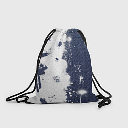 Рюкзак-мешок Джинсы тай дай белизной хлоркой, цвет: 3D-принт