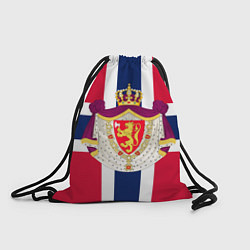Рюкзак-мешок Норвегия Флаг и герб Норвегии, цвет: 3D-принт