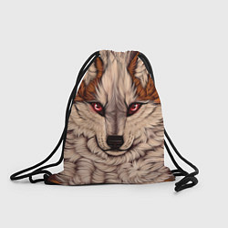 Рюкзак-мешок Красивая Волчица, цвет: 3D-принт