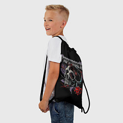 Рюкзак-мешок Papa Roach Rose, цвет: 3D-принт — фото 2