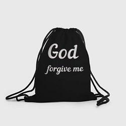 Рюкзак-мешок Господи прости меня, цвет: 3D-принт