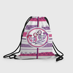 Рюкзак-мешок Птички Сирин Близнецы, цвет: 3D-принт