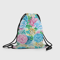 Рюкзак-мешок Гортензия в сказочном саду, цвет: 3D-принт