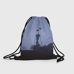 Рюкзак-мешок СИРЕНОГОЛОВЫЙ У ДОМА, цвет: 3D-принт