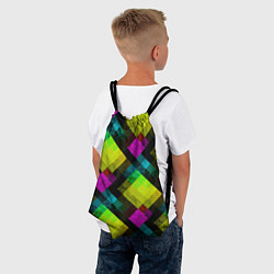 Рюкзак-мешок Абстрактный разноцветный узор, цвет: 3D-принт — фото 2