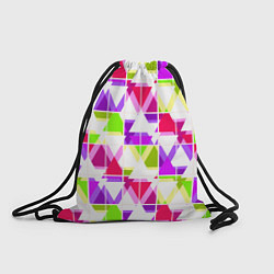 Рюкзак-мешок Абстрактный яркий узор, цвет: 3D-принт