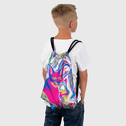 Рюкзак-мешок Floppa Art, цвет: 3D-принт — фото 2