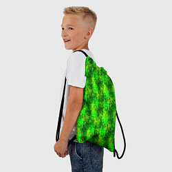 Рюкзак-мешок Неоновый полосатый узор, цвет: 3D-принт — фото 2