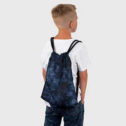 Рюкзак-мешок Темно-синяя текстура камня, цвет: 3D-принт — фото 2