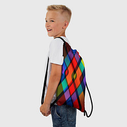 Рюкзак-мешок Симметрия красок, цвет: 3D-принт — фото 2