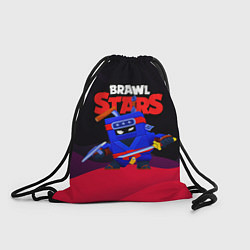 Рюкзак-мешок Ниндзя ЭШ Ash Brawl Stars, цвет: 3D-принт