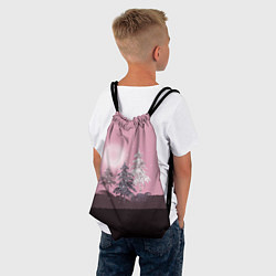 Рюкзак-мешок Розовое сияние, цвет: 3D-принт — фото 2