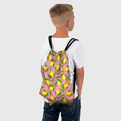 Рюкзак-мешок Лимоны паттерн, цвет: 3D-принт — фото 2