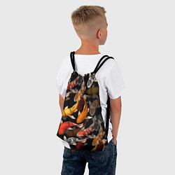 Рюкзак-мешок Карпы кои Японские карпы, цвет: 3D-принт — фото 2